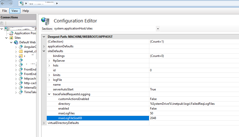 Joymon V/S Code Increase LOG_FILE_MAX_SIZE_TRUNCATE using
